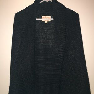 black cardigan